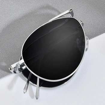FONEX Pure Titanium polarizirane sunčane naočale muškarci sklopivi klasični zračni sunčane naočale za muškarce Aviador kvalitetne muške nijanse 838