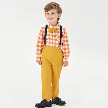 Top and Top New Fashion 2020 Toddler Boys Clothes Set Kids Long Sleeve Stars Shirt Tops+kombinezon odjeću dječaka luksuzna odjeća