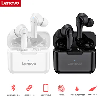 Bežične slušalice Lenovo QT82 True Bluetooth 5.0 slušalice Inear Music stereo slušalice IPX5 sportski slušalica zaslon osjetljiv na dodir za upravljanje slušalice