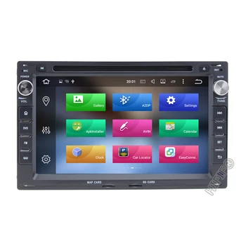 DSP auto media player Android 10 2 Din sustavom za VW/Volkswagen/Passat/Golf/Škoda Octa Core, 4GB RAM Wifi USB DVD DVR