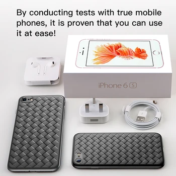 Baseus Creative Tkati Case za iPhone 6 6S Luxury Ultra Thin Slim Grid Weaving silikonske navlake za iphone6 6S Plus TPU stražnji poklopac