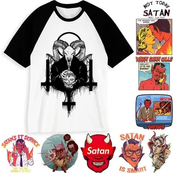 Novi dolazak muškarci Sotona majica Demon smrt strašno zlo hip-hop nacizam Mrgodan Žetelac, zlo t-shirt smiješno Sotona t-shirt muški/ženski