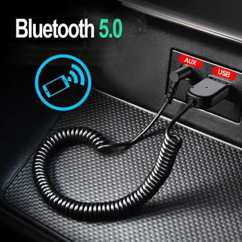 Oppselve USB Bluetooth Dongle Adapter 5.0 for Car 3.5 mm Jack Aux Bluetooth 5.0 Music Audio Receiver transmitter za slušalice