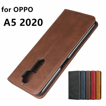 Kožna torbica za OPPO A5 2020 Flip case držač kartice futrola magnetska privlacnost torbica-novčanik torbica