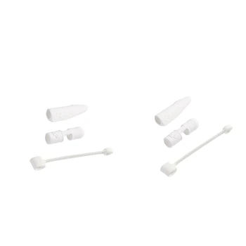 6 komada za Apple Olovka Cap Holder punjač savjet kabel zaštitnik Bijela