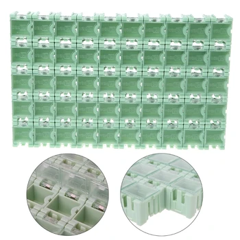 50 kom./compl. SMD SMT Electronic Component Container Mini Storage Boxes kit 62KD