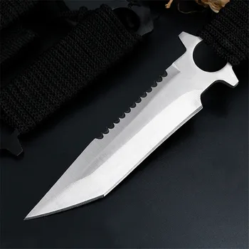 Novi nož s fiksnom oštricom taktičko opstanak padobranac tajice ronjenje lovački nož inoks planinarske noževi sa najlon shell