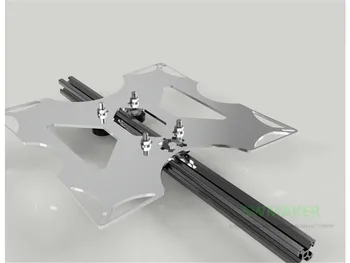 Tronxy 3D pisač Upgrade performansi aluminij Y Carriage heated support Plate oksidativni tip 2020 aluminijski profil remenica verzija