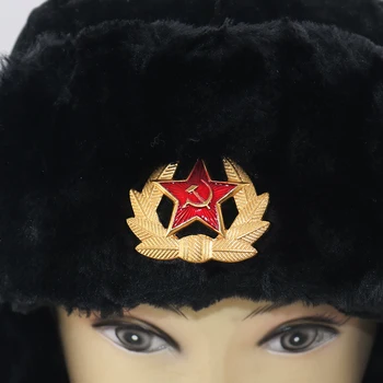 Sovjet Militaire ikonu rusland ufa ушанка bombaš šešir umjetna Konijnenbont Oorklep Sneeuw kape hoed tople skijaške kape visoke kvalitete