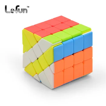 LeFun AoSu 4 sloja 4x4x4 Promjenjiva Edge Magic Cube 66mm Speed Twist Puzzle Cube For Children Adults Stickerless Brain Teaser 4x4