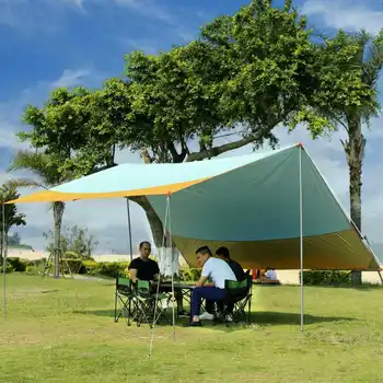 Kamp krov Sunce sklonište stranka šator sjenica kamuflaža vodootporan vrt, vanjski šator tenda sjena plaža pop-up velika velika