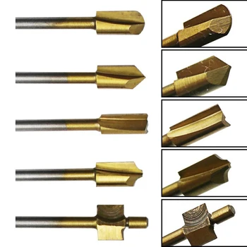 10 in 1 3mm HSS Wood Router Bits Files Titanium Coated Mini Wood Cutter glodalice odgovara Dremel Rotary Set плотничий alat s tijelom