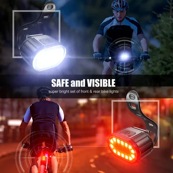 LED bicikl prednje svjetlo za glavu fenjer 4 načina 350mAh USB MTB cestovni bicikl prednji far + 6 načina 230mAh Punjiva Biciklizam dugo svjetlo