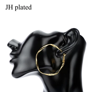JHplated Fashion jewelry Auricular circle Africa Wedding big Earrings for women Party Pokloni nakit Bliski Istok moda