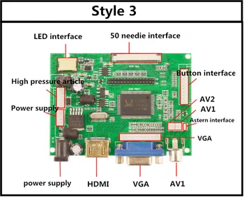 LCD TTL LVDS Board Controller HDMI VGA 2AV 50 PIN za AT090TN10 TN12 20000938-30 automatski podržava nadoplatu vozač Malina Pi