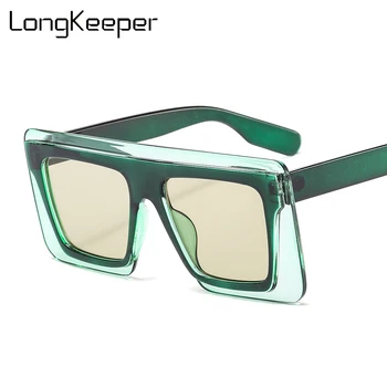 Luksuzni prevelike sunčane naočale žena 2020 moda trg sunčane naočale stare debeli okvir zelene plave naočale UV400 Gafas de Sol