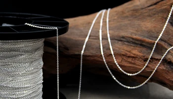 Kolač Srebrna žica srebra 925 1,5 mm debljine srebro ručno DIY tkani lanca pokrivenost 925 Srebro kabel
