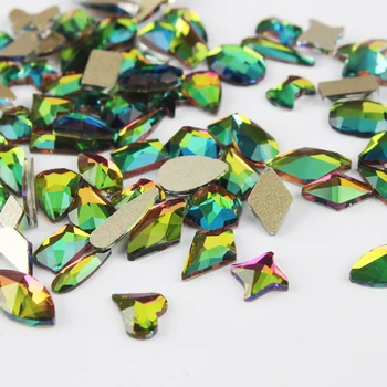 Rainbow Mix oblik noktiju gorski kristal 100 kom. male stražnja staklena страза za DIY ukrašavanje noktiju