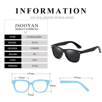 2020 Berba Polarizirane Sunčane Naočale Za Muškarce Žene Modni Brand Dizajn Kvadrat Vožnje Crne Nijanse Trend Crno Ogledalo Sunčane Naočale
