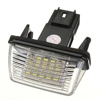 2X LED svjetla registarske pločice 18SMD bez pogreške žarulja za PEUGEOT 206 207 306 307 406 407 za CITROEN C3 C4 C5