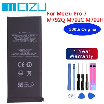 Meizu visoka kvaliteta originalni 3000mAh baterija BA792 za Meizu Pro 7 M792q M792c M792h baterije smartphone+besplatni alati