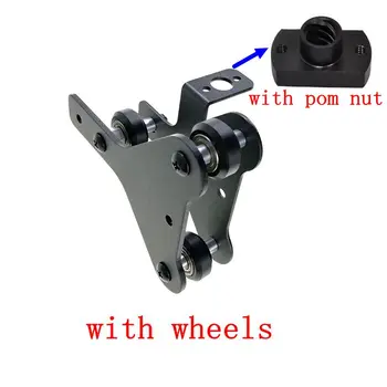 1set 3D pisač dijeli CR-10 S4/S5 X axis motor mount bracket right/ left X-axis Front/Back Motor mount Plate with wheels pom matica