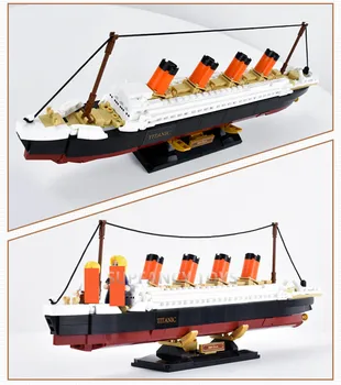 RMS titanic cruise brod brod model cigle grad DIY gradivni blokovi brojke hobi prijatelji edukativne igračke za djecu