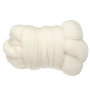 Novi krema bijela igla валяние vuna Shetland prirodni 100 g vune ровница za ručni rad DIY Halloween Božić Pa party dekor