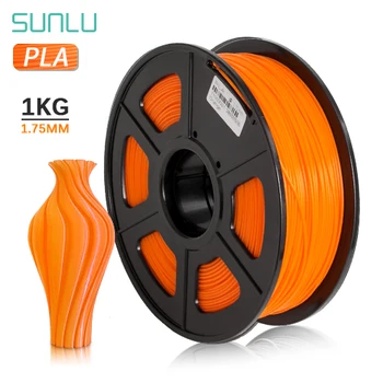 SUNLU PLA Filament 3D Printer Filaments Material For 3D Pen 1.75 MM 1KG/2.2 lb Vretenaca Black PLA Printer Filament