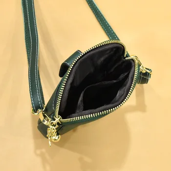 Luksuzne torbe od prave kože ženske torbe za žene 2021 torbe na remenu moda mala torba telefon novčanik promjena džepa