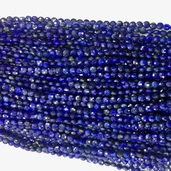 Pravi prirodni tamno plavi lapis Lazuli ručni rad ограненные stan kovanice male perle ogrlice ili narukvice 4mm 5mm 6mm 15 ' 06113