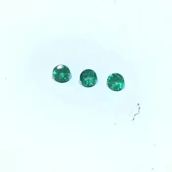 3mm*3mm smaragd slobodno teče dragulj pravi svijetlo zeleni smaragd, plemeniti kamen iz Zambije