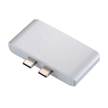 3 u 1 Combo 2 Daul USB 3.1 USB - C Type C Hub sa 4K HDMI USB 3.0 Type C PD adapter za punjenje Macbook 2016 2017