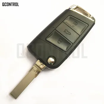 QCONTROL auto daljinski ključ s čipom za VW/VOLKSWAGEN Beetle/Caddy/Eos/Golf/Jetta/Polo/Scirocco/Tiguan/Touran/Up 2009-