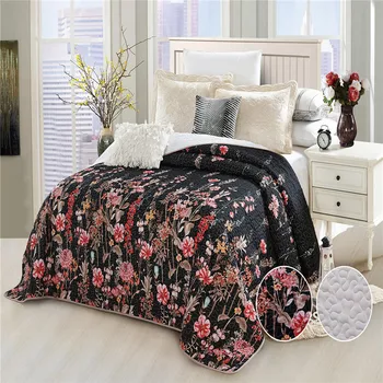WUJIE Europa stil poliester cvjetni uzorak baciti deka deka posteljinu pokriva list kućni tekstil, posteljina dekor