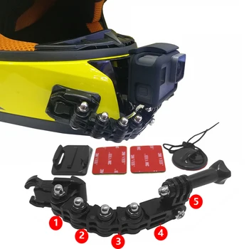 TUYU 4 Ways Turntable Button Helmet Mount za GoPro Max Hero 9 8 7 Insta360 OneR DJI OSMO Camera moto kaciga подбородочный nosač