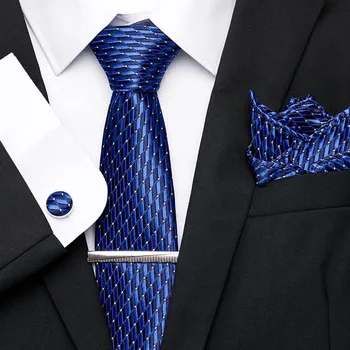 Kravate za vjenčanje poslovni poklon visoka kvaliteta svila kravata skup muški 7,5 cm svilenih kravata maramicu kravata isječke setovi čovjek 33 stil