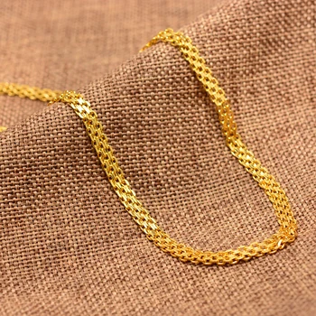 Dubai Arapska Indija Zlatna boja etničko ogrlica krug za muškarce/žene stranka darove nakit ogrlica Eritreja Izrael nabijen lanac sreće