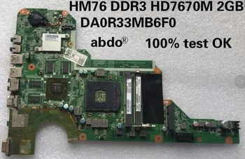 Za HP 680570-501 680569-501 G4-2000 G6-2000 G7-2000 R33 DA0R33MB6F1 matična ploča laptopa HD7670M 2GB test u REDU