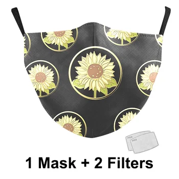 Cvjetni леопардовые tiskani maske za lice unisex Audlt maska za lice sa filterom пылезащитная ветрозащитная PM2.5 prati Tkiva maska za usta