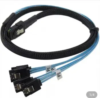 Амфенол cbl-00079-01-a-r sff-8087 (4) 7-pin SATA Fanout kabel 80 cm kabel za prijenos podataka
