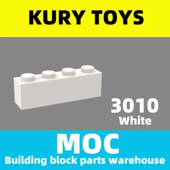Kury Igračke DIY MOC For 3010 100pcs Building block parts For Brick 1 x 4 For toy brick