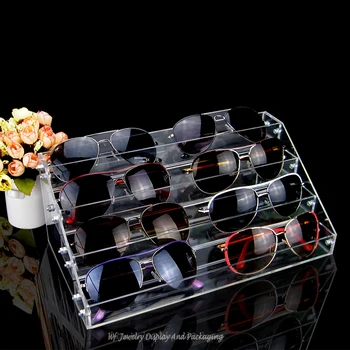 5 cm širok akril sunčane naočale prikaz štand naočale sadrži stalak police, držač za nakit kozmetički izlog sat pokazuje kutiju