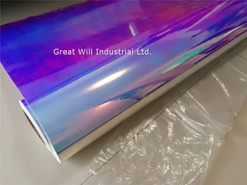 FAMEWILL Rainbow Mirror Film holografski film Rainbow Chrome Vinil Car Wrap za auto eksterijera 1.35*20 m/rola Besplatna dostava