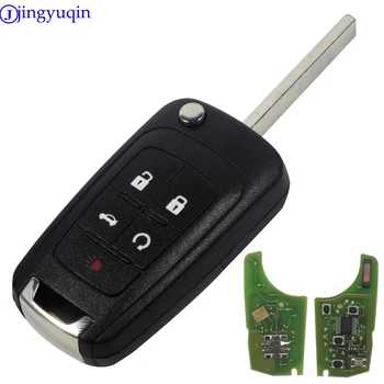 Jingyuqin 10ps Remote Car Key for Chevrolet Malibu Cruze, Aveo Spark Sail 2/3/4 gumb 433/315MHz Control Alarm Fob
