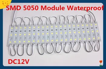 1000 kom. / lot SMD 5050 led modul led led modul RGB žuta / zelena / crvena / plava / žuta / topla bijela vodootporan IP65 DC12V