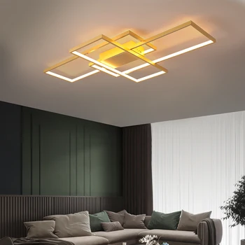 NEO Gleam Black/White LED stropni luster za dnevni boravak kabineta spavaće sobe aluminijska moderna led stropni luster
