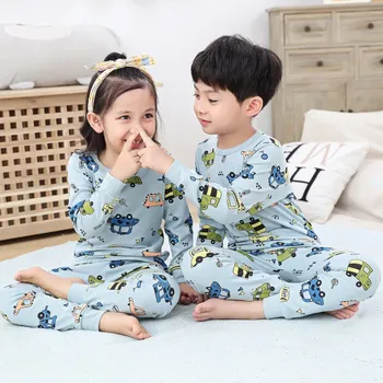 Dječaci djevojčice pidžama 2020 jesen s dugim rukavima Dječje odjeće skup pidžama pamučna pidžama setovi za djecu 4 6 8 10 12 14 godina
