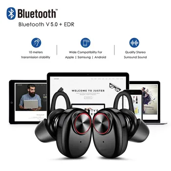 Bežične slušalice V5.0 TWS Bluetooth 5.0 slušalice slušalice stereo glazba handsfree slušalice za sportske Samsung telefona iphone Xiaomi