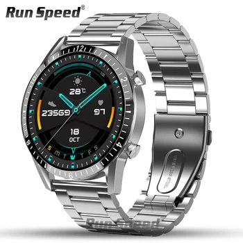 Run Speed Bluetooth Poziv Smart Watch muškarci fitness tracker monitor srčane 2020 novi smartwatch muški satovi luksuzni Čelična narukvica